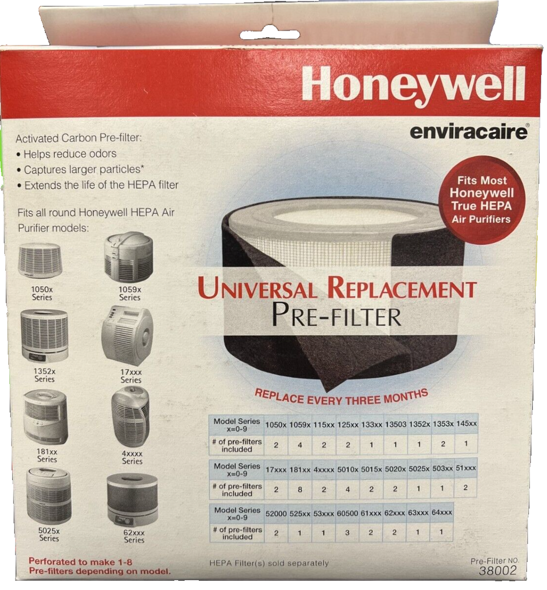 Honeywell Enviracaire PreFilter (Bundle of 4)