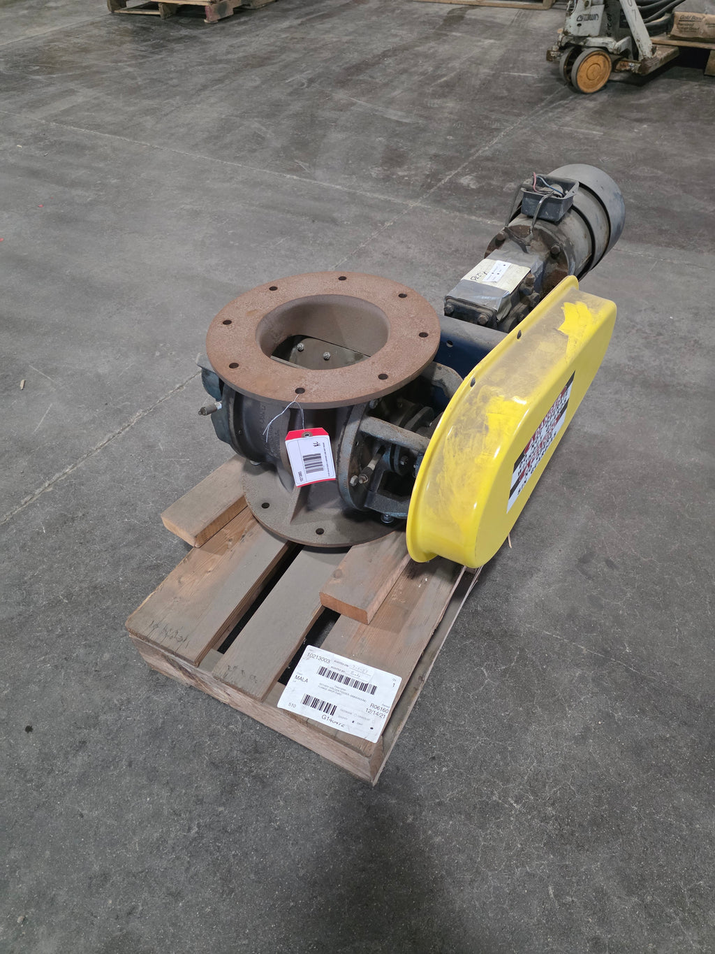 Meyer 8” Rotary Airlock Feeder w/ GE Motor and Gearbox Assembly