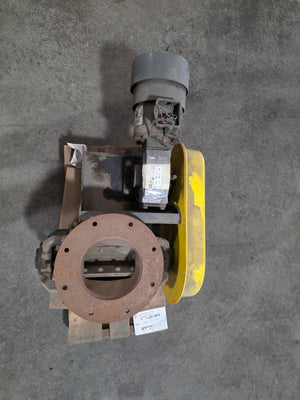 Meyer 8” Rotary Airlock Feeder w/ GE Motor and Gearbox Assembly