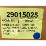 VALVE, WATERMAN 2-SPOOLON BACK SIDE OF POWER PACK