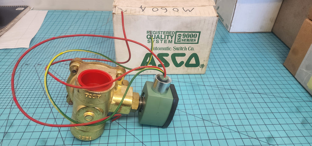 ASCO Solenoid Valve 1 1/4 in Pipe Size Valves, 120V AC, 5 psi Min. Op Pressure