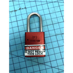 American Lock 1105 Safety Padlock 1-1/2" LOTO Aluminum Keyed #08 Lot of 6