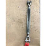 Adjustable Turnbuckle 1" Thread x 31"-49" Jaw & Jaw Clevis Galvanized Heavy Duty