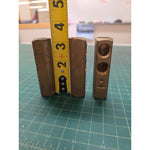 Lot of 5 Tweco No. 4 MBP Welding Cable Connectors Brass Mixed Sizes