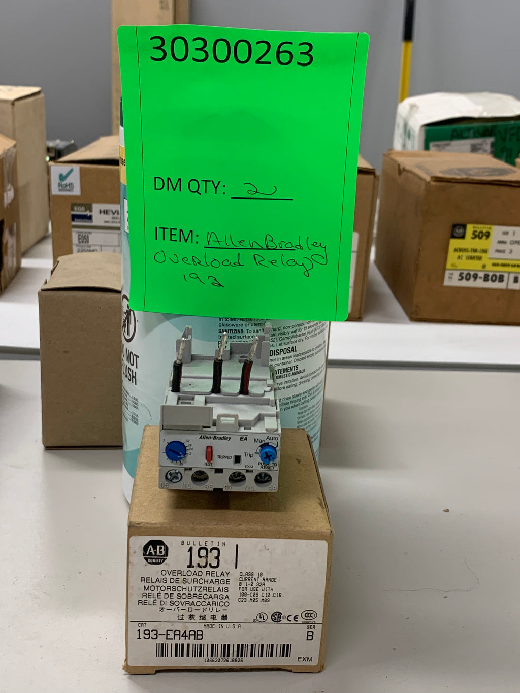 ALLEN-BRADLEY OVERLOAD RELAY 193-EA4AB NEW