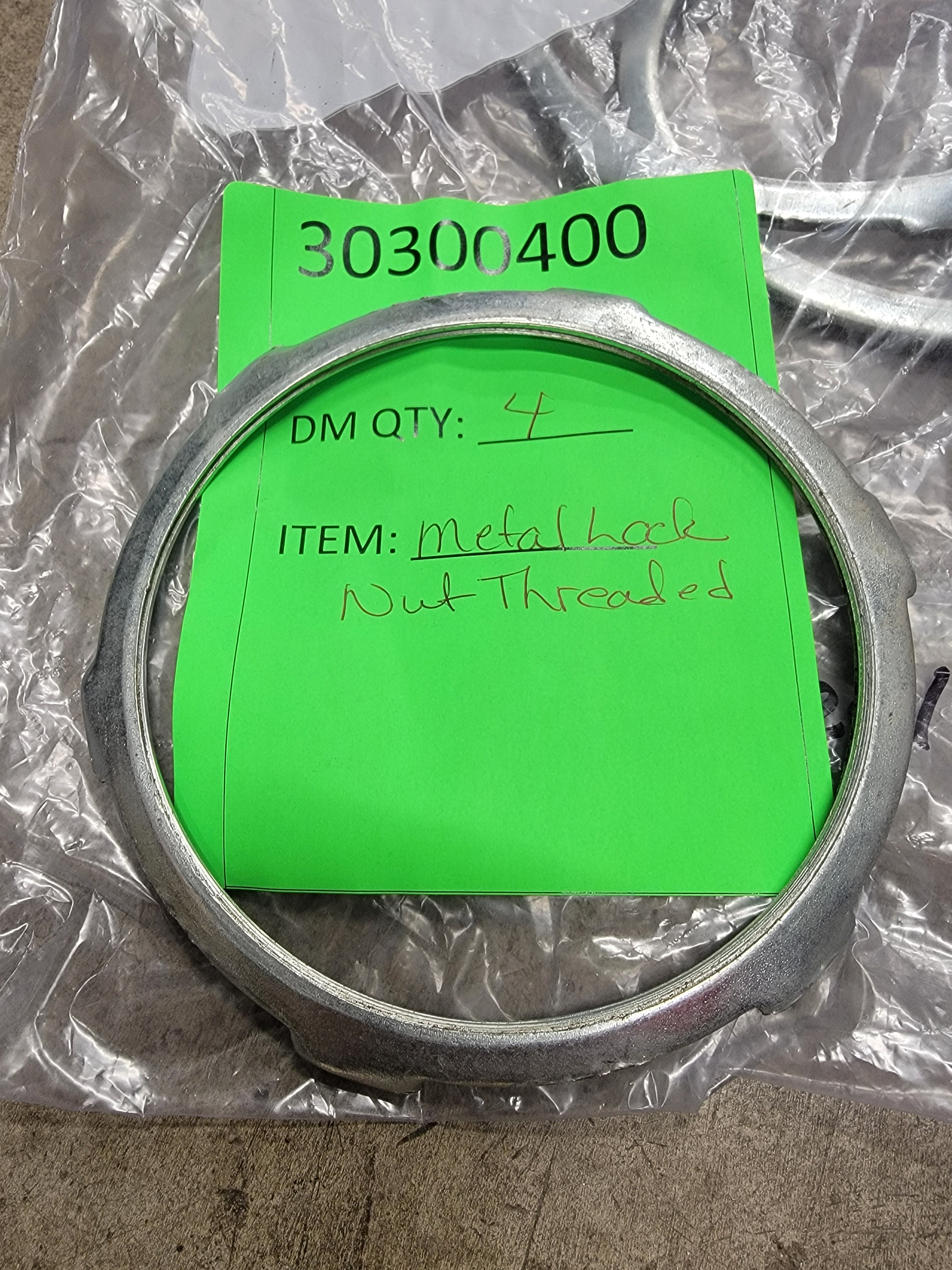 4" Metal Lock Nut Threaded