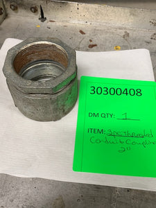 3 pc Threaded Conduit Coupling, 2"