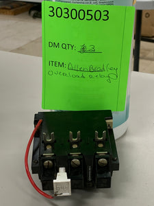 ALLEN-BRADLEY OVERLOAD RELAY 42185-800-01 3 POLE 120/600VAC