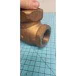 Crane Globe Valve, 1-1/2", Brass 200s/400CWP