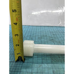 Lot of 2 OEM White Plastic Threaded Tube Rod Assemblies 12" & 12-1/2"