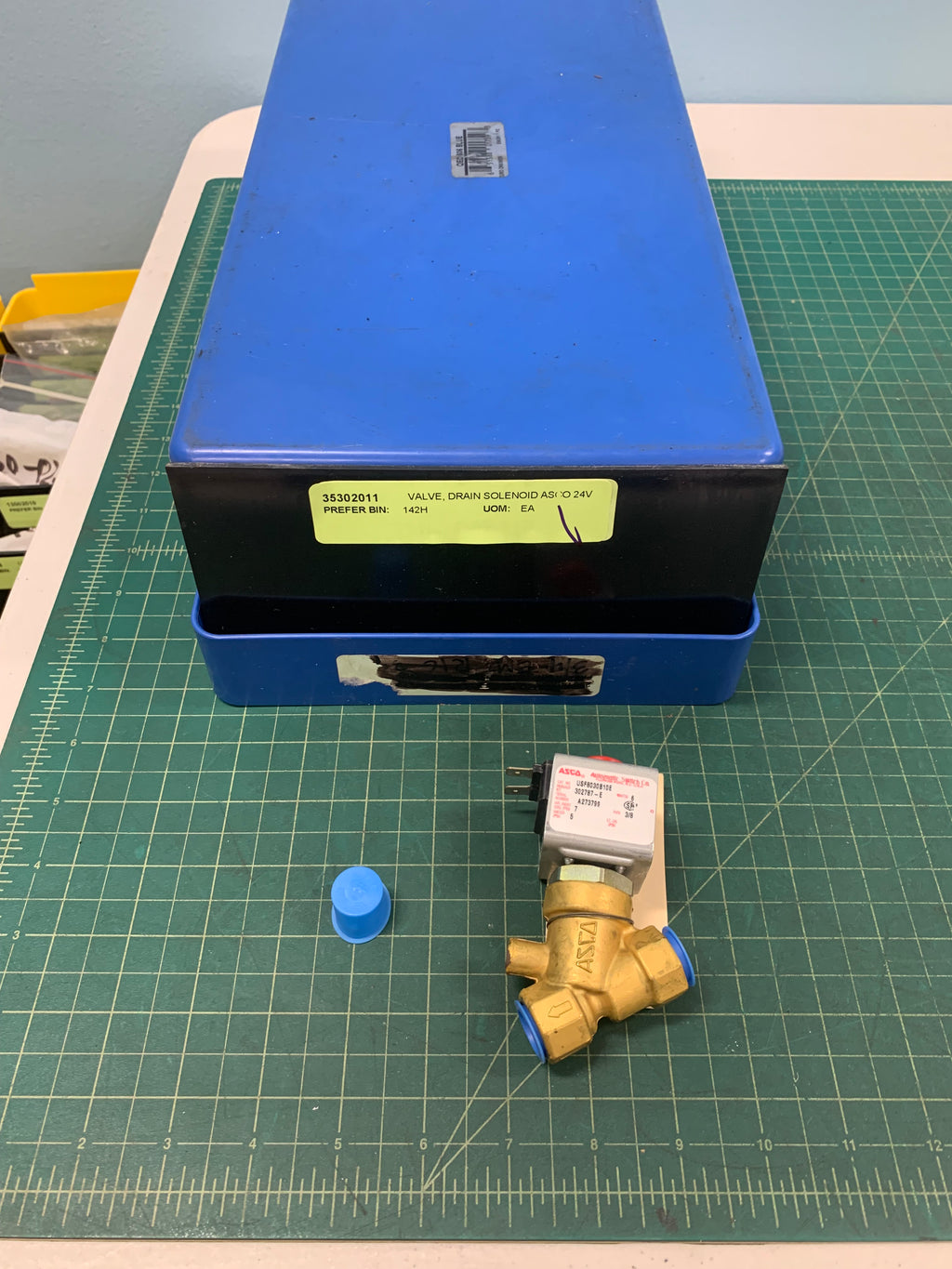 VALVE, DRAIN SOLENOID ASCO 24V