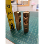 Lot of 5 Tweco No. 4 MBP Welding Cable Connectors Brass Mixed Sizes