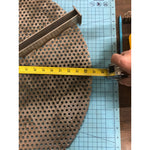 Industrial Perforated Stainless Steel Disc Screen Plate 25" OD 7" ID