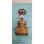 Crane Bronze Gate Valve, 1 1/2", 250 PSI