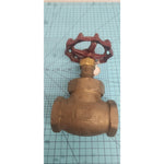 Crane Globe Valve, 1-1/2", Brass 200s/400CWP