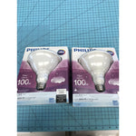 Philips Spot Light 100W (Dimmable Indoor/Outdoor Spot), 1200 Lumens, Lot of 2