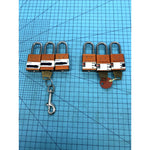 American Lock 1105 Safety Padlock 1-1/2" LOTO Aluminum #33 & #34 Lot of 6