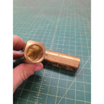 Lot of 5 Tweco No. 4 MBP Welding Cable Connectors Brass Mixed Sizes