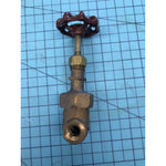Crane Gate Valve, 1/4 in, Bronze Body