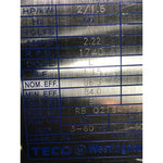TECO Westinghouse AEHH8N042 XP Electric Motor 2HP 1725RPM 145T