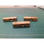 Lot of 5 Tweco No. 4 MBP Welding Cable Connectors Brass Mixed Sizes