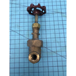 Crane Gate Valve, 1/4 in, Bronze Body