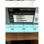 Cisco SG500-28P 24-Port Gigabit Managed PoE Ethernet Switch w/ SFP Ports