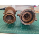 Powhatan Nozzle No. 464 Brass Fire Hose Tip, lot of 2