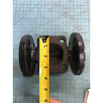 Saunders 1" Type KB Straight Through Flanged Cast Iron Valve Body