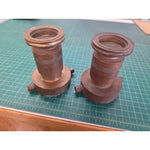 Powhatan Nozzle No. 464 Brass Fire Hose Tip, lot of 2