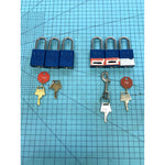 American Lock 1105 Safety Padlock 1-1/2" LOTO Aluminum #123 & #59 Lot of 6