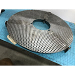 Industrial Perforated Stainless Steel Disc Screen Plate 25" OD 7" ID