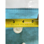 Lot of 2 OEM White Plastic Threaded Tube Rod Assemblies 12" & 12-1/2"