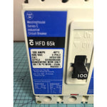 Westinghouse HFD3100 Series C Circuit Breaker 100A 3 Pole 600VAC HFD 65k NEW
