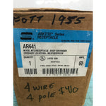 Crouse-Hinds AR641 Arktite M72 60A 4 Pole 4 Wire Panel Mount Receptacle 600VAC