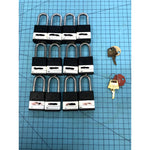 American Lock 1105 Safety Padlock 1-1/2" LOTO Aluminum Keyed #04 Lot of 12