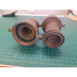 Powhatan Nozzle No. 464 Brass Fire Hose Tip, lot of 2