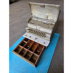 Antique National Cash Register – Model 332 Ornate Brass/Metal with Wood Drawer