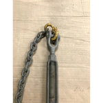 Adjustable Turnbuckle 5/8" Thread x 17.5"-26.5" Jaw & Jaw w/ Chain Galvanized