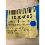 GUIDE, FRONT GRATE ARRNGMT, W/SS RETAINER, RIGHT HAND