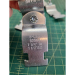 Lot of 8 B-Line B2004 1-1/4" EMT Clamps 1-1/2" OD Strut