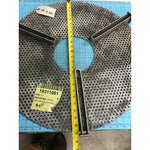 Industrial Perforated Stainless Steel Disc Screen Plate 25" OD 7" ID