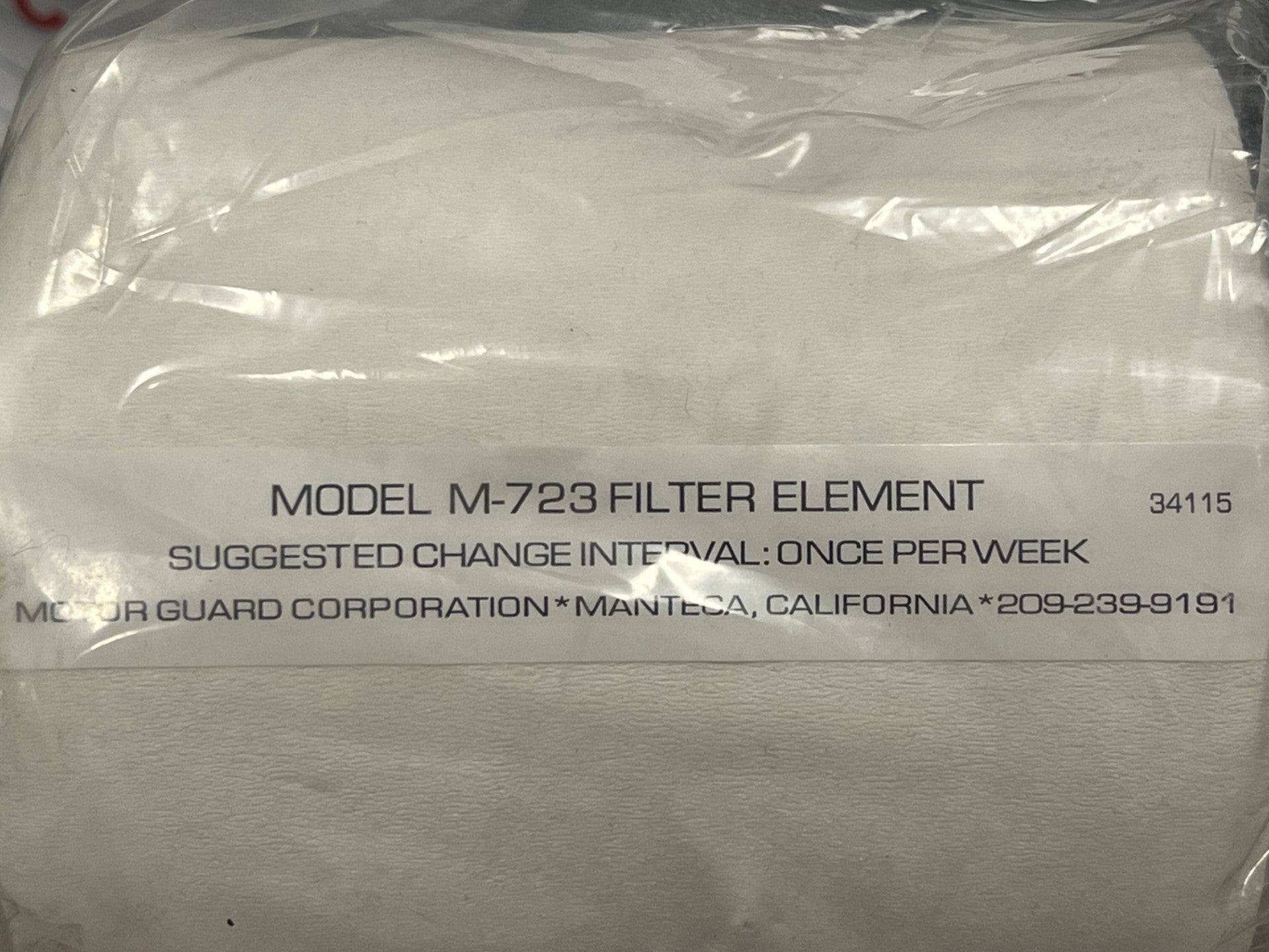 Motor Guard Filter Element M-723