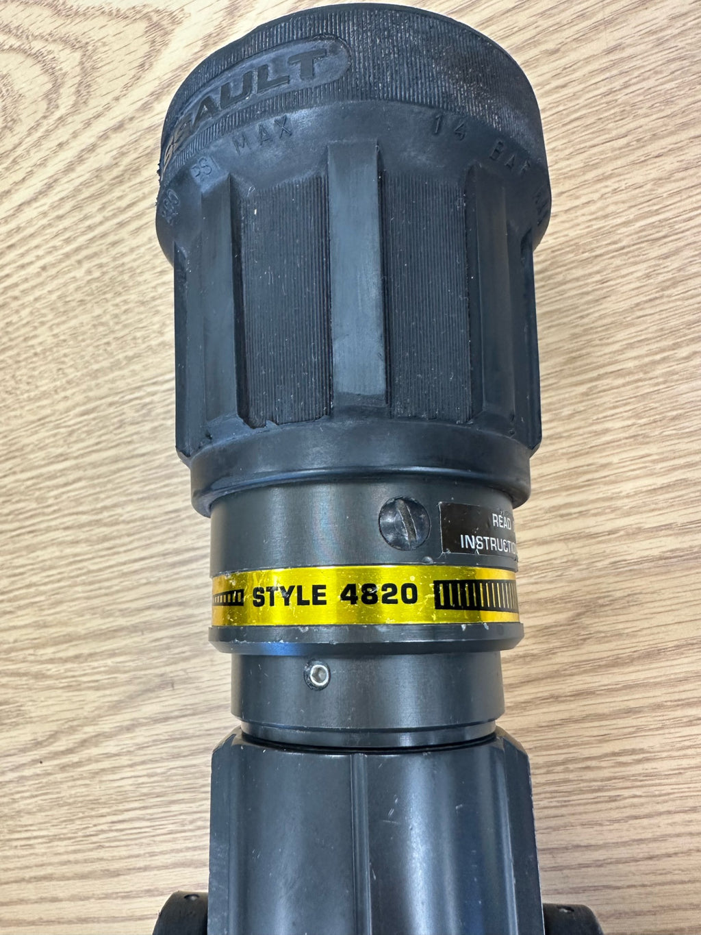 Akron 4820 1.5" Assault Nozzle with Grip and Spinning Teeth (Used)