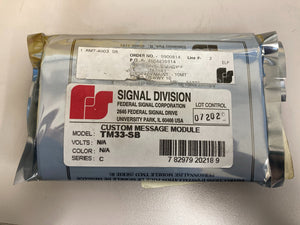 Signal Division Custom Message Module TM33-SB
