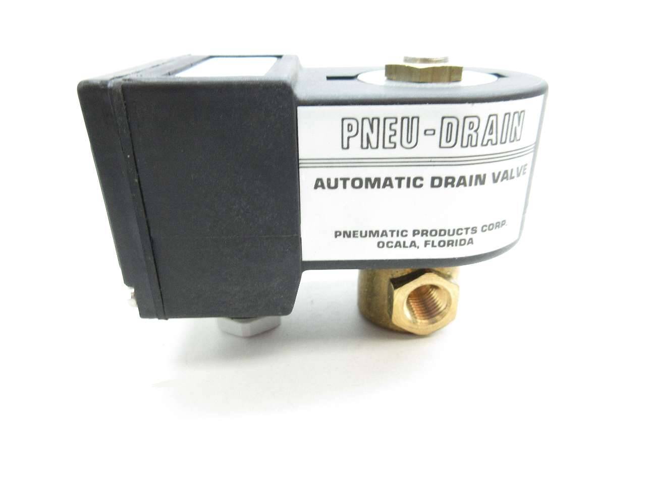 Pneumatic Products PDV100 Pneu-drain 120v-ac Automatic Drain Valve D512582