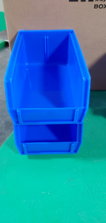 Blue Stackable Plastic Bins 24 pack