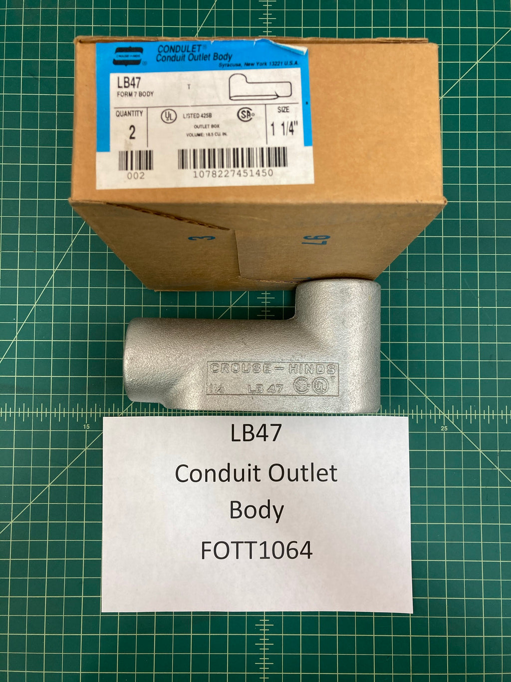 Crouse - Hinds Conduit Outlet Body LB47