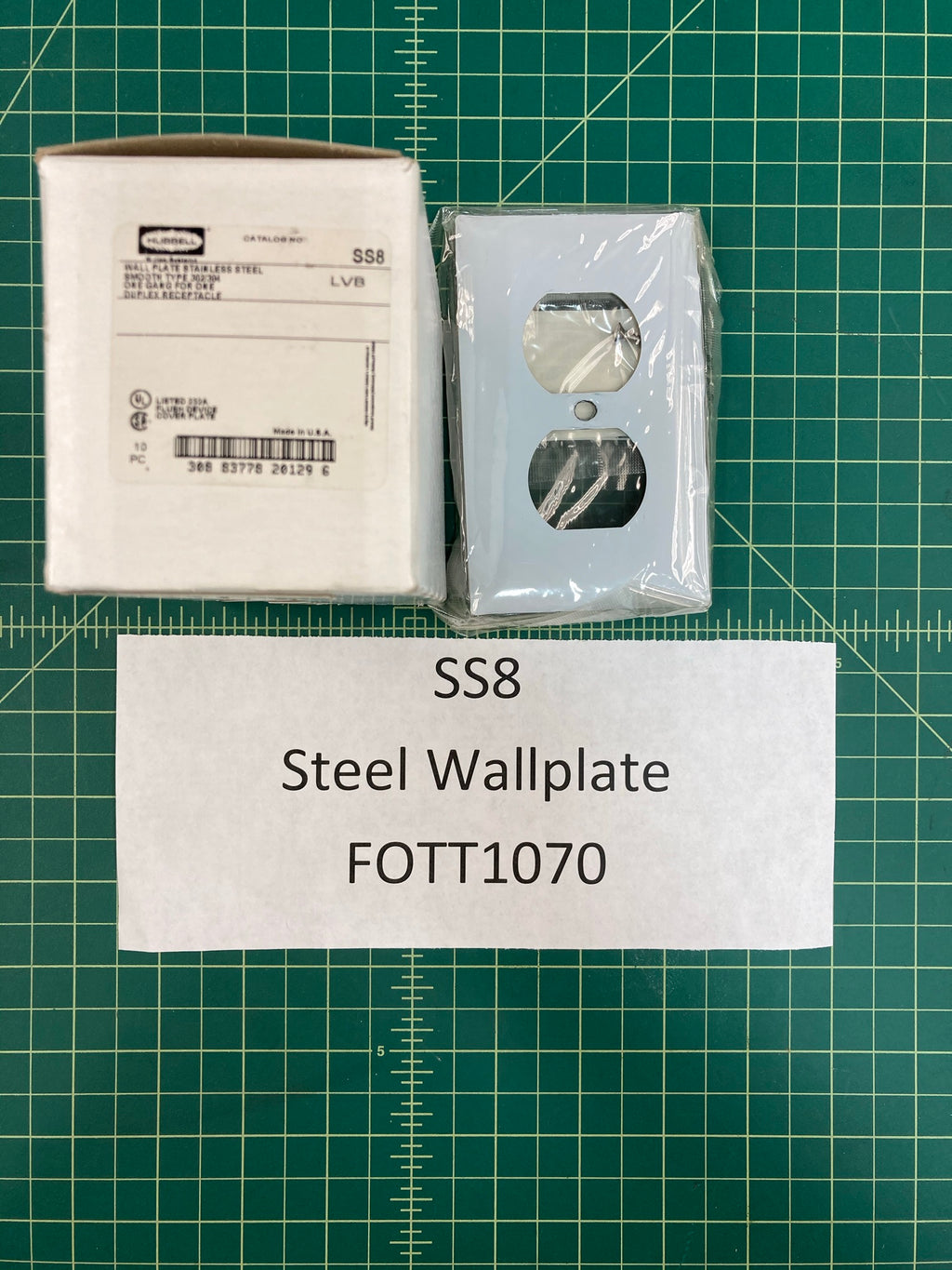 Steel Outlet Wallplate SS8