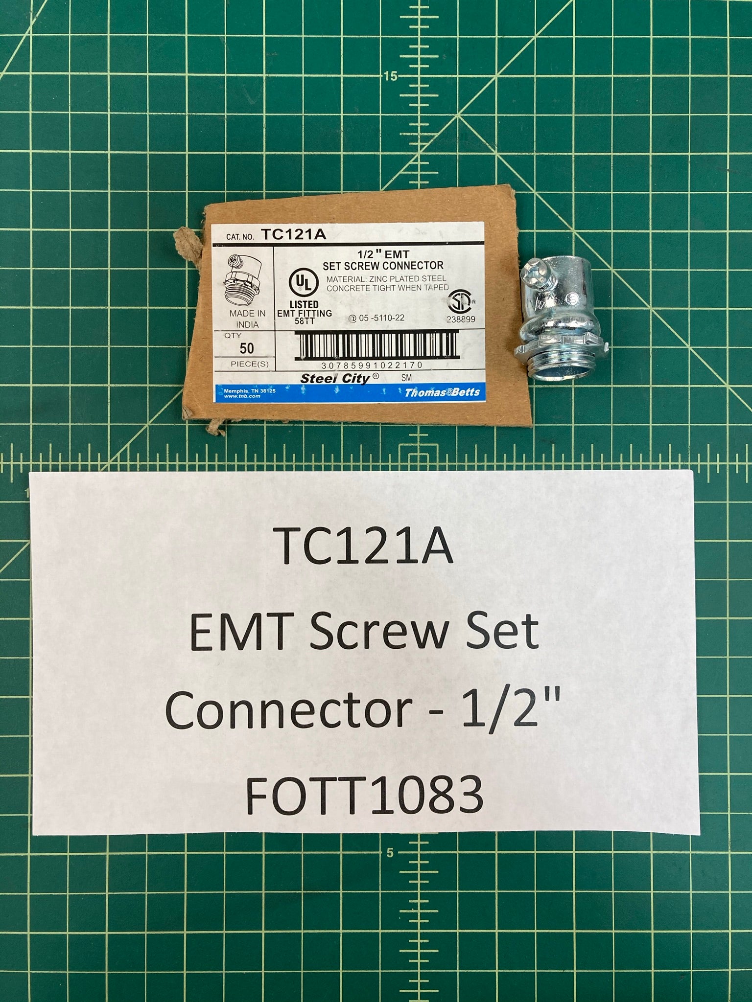 Thomas & Betts Steel City 1/2" EMT Set Screw Connector
